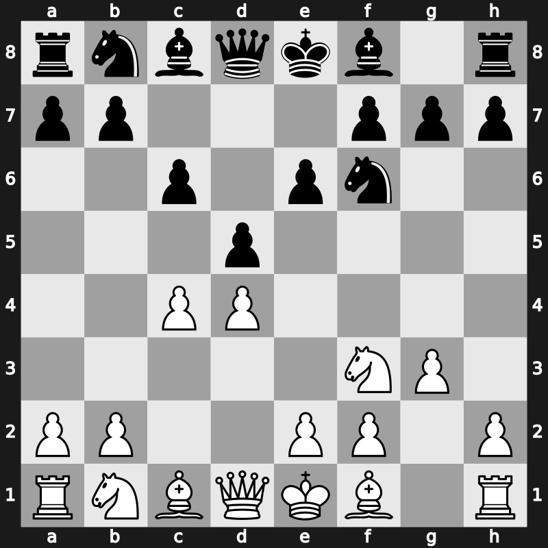 E00p - 3.g3 d5 4.Nf3 c6 - Catalan: