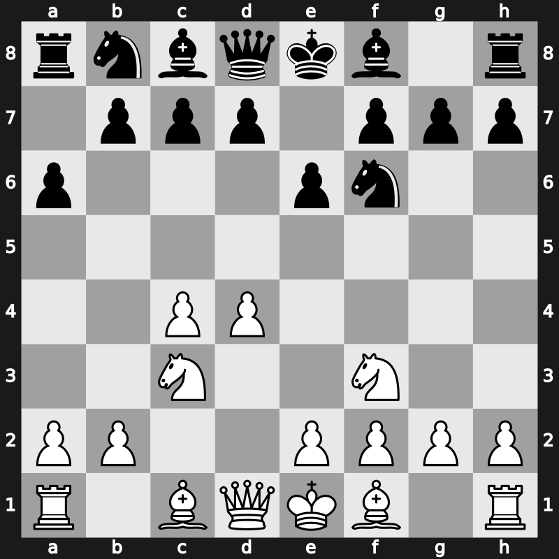 E10e - 3…a6 4.Nc3 [+0.35]