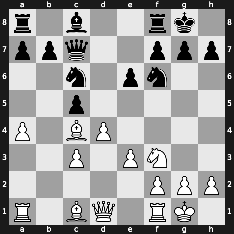E59d - 10.Bxc4 Qc7 11.a4 - Main Line