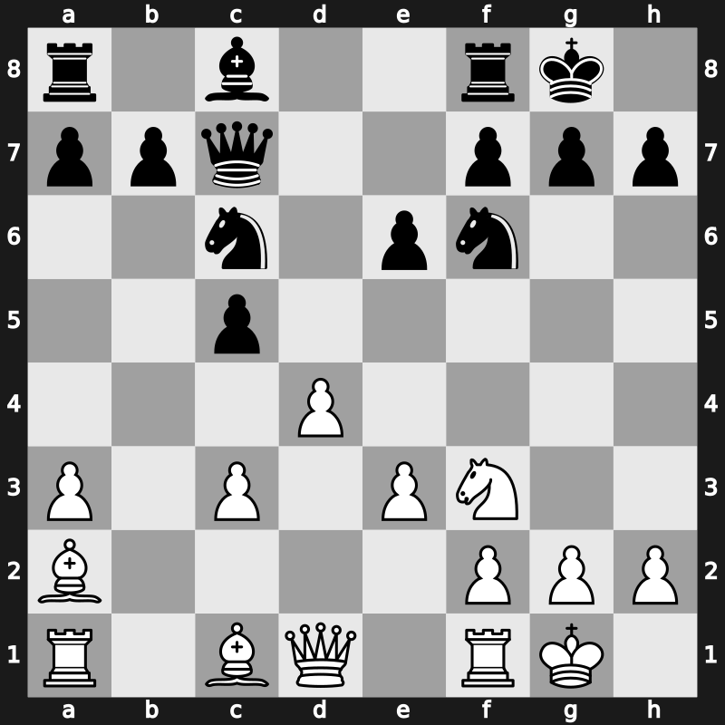 E59j - 10.Bxc4 Qc7 11.Ba2 - Main Line [+0.04]