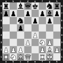 A04j - 1…c5 2.g3 g6 3.Bg2 Bg7 4.O-O Nc6 5.d3 e6 6.e4 [+0.11]