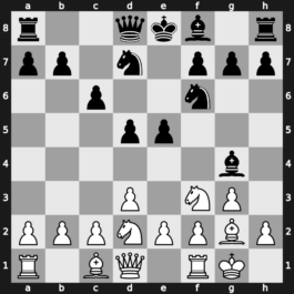 A07c - 2…Nf6 3.Bg2 c6 4.O-O Bg4 5.d3 Nbd7 6.Nbd2 e5 - KIA Yugoslav Main Line [+0.17]
