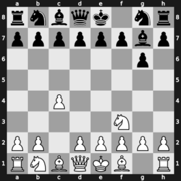 A10f - 1…g6 2.Nf3 Bg7 [+0.29]