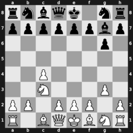 A10k - 1…g6 2.Nc3 Bg7 3.g3 [+0.24]