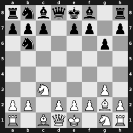 A16a - 2…d5 3.cxd5 Nxd5 4.g3 g6 5.Bg2 Nb6 - Anglo-Gruenfeld Czech Variation [+0.44]