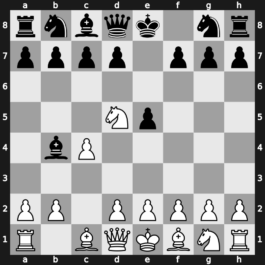 A21j - 2…Bb4 3.Nd5 - Kramnik-Shirov [+0.20]