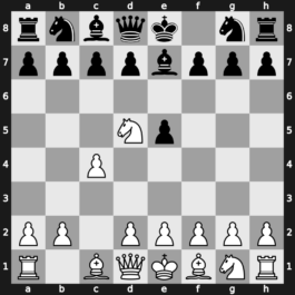 A21t - 2…Bb4 3.Nd5 Be7 - Kramnik-Shirov [+0.22]