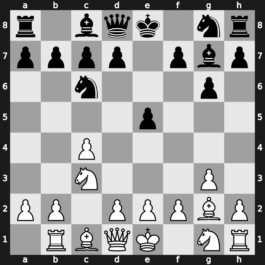 A25w - 3.g3 g6 4.Bg2 Bg7 5.Rb1 - Closed