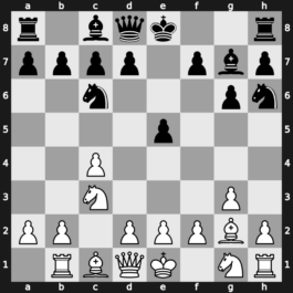 A25a - 3.g3 g6 4.Bg2 Bg7 5.Rb1 Nh6 - Closed Taimanov Variation