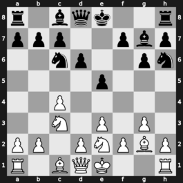 A25c - 3.g3 g6 4.Bg2 Bg7 5.e3 d6 6.Nge2 Nh6 - Closed Taimanov Variation