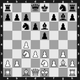 A25e - 3.g3 g6 4.Bg2 Bg7 5.e3 d6 6.Nge2 Be6 7.d3 - Closed Hort [+0.20]