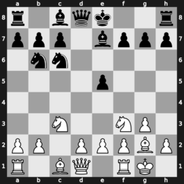 A29u - 4…d5 5.cxd5 Nxd5 6.Bg2 Nb6 7.O-O Be7 - Four Knights [+0.16]