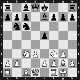 A29w - 4…d5 5.cxd5 Nxd5 6.Bg2 Nb6 7.O-O Be7 8.d3 - Four Knights [+0.17]