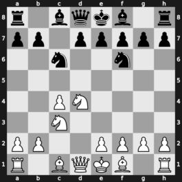 A31m - 3…cxd4 4.Nxd4 Nc6 5.Nc3 - Symmetrical Two Knights [+0.34]