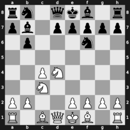 A31n - 3…cxd4 4.Nxd4 b6 5.Nc3 Bb7 - Symmetrical Two Knights [+0.46]