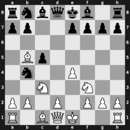 A34b - 2…Nf6 3.Nf3 d5 4.cxd5 Nxd5 5.e4 Nb4 6.Bb5+ - Symmetrical 3 Knights [+0.19]