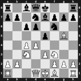 A54t - 4…Nbd7 5.Bg5 Be7 6.e3 c6 [+0.45]