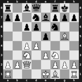 A54z - 4…Nbd7 5.Bg5 Be7 6.e3 O-O 7.Qc2 c6 [+0.36]