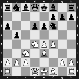 B82h - 6…a6 7.Be3 b5 - Scheveningen [+0.01]