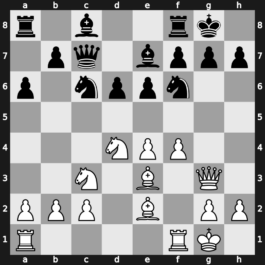 B85m - 9…Nc6 10.Qe1 Qc7 11.Qg3 - Scheveningen Classical Main Line [+0.26]
