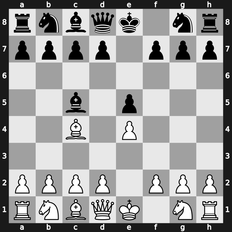 C23e - 2…Bc5 - Classical Variation