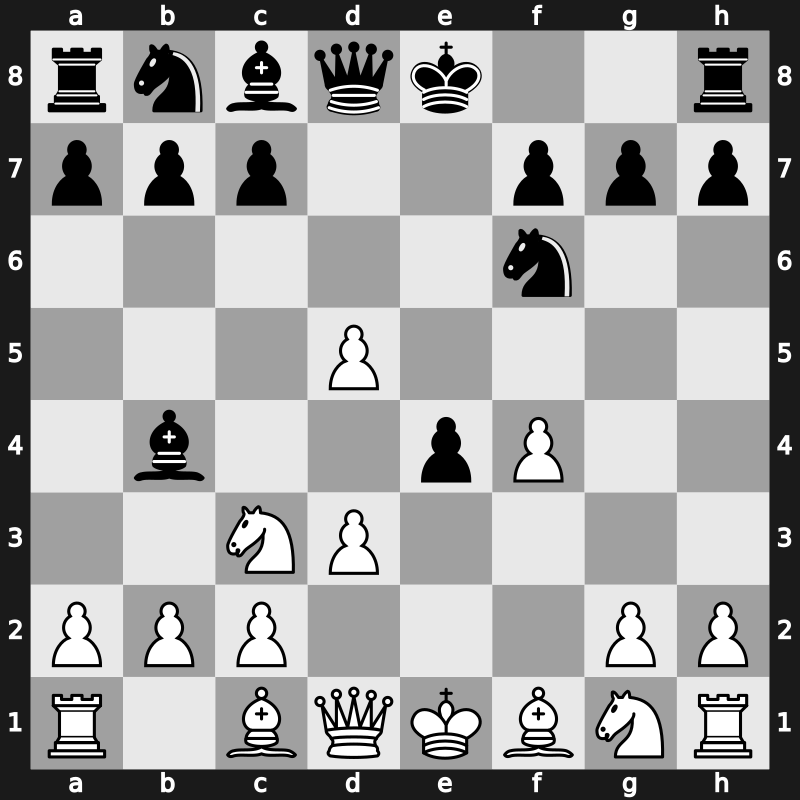 C32f - 5.Nc3 Bb4 - Falkbeer [-0.17]