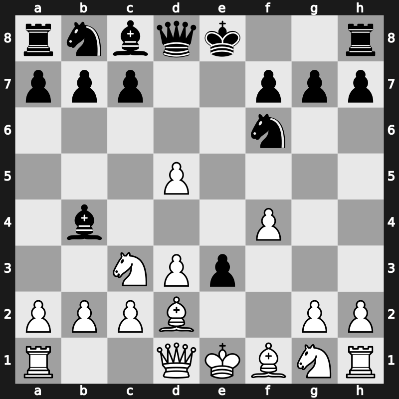 C32k - 5.Nc3 Bb4 6.Bd2 e3 - Falkbeer Morphy Gambit [-0.12]