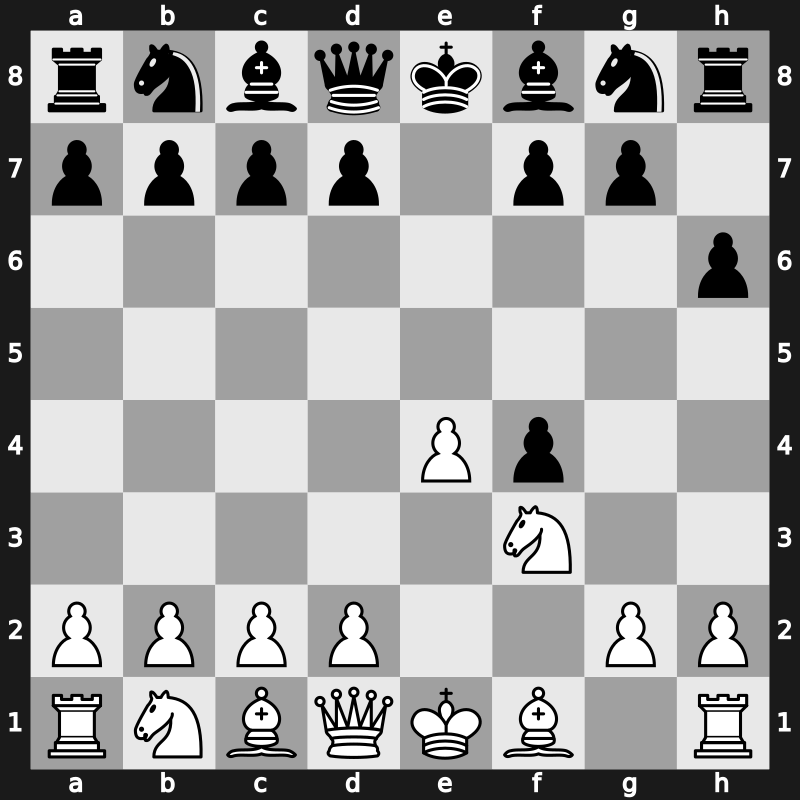 C34c - 3…h6 - Becker Defence (Anti-Kieseritzky) [-0.36]