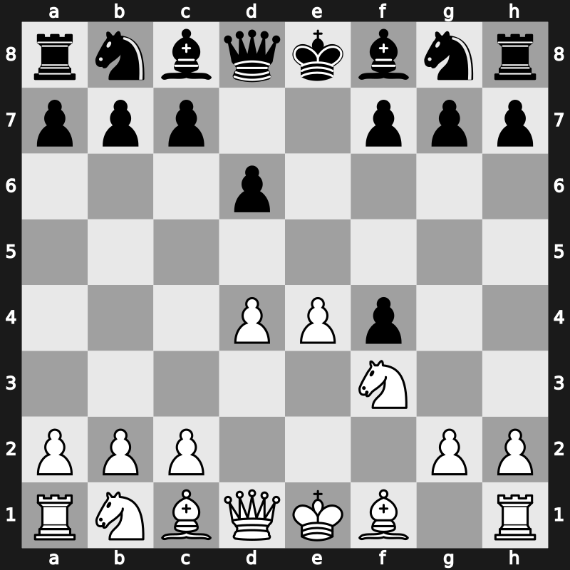 C34g - 3…d6 4.d4 - Fischer [-0.55]