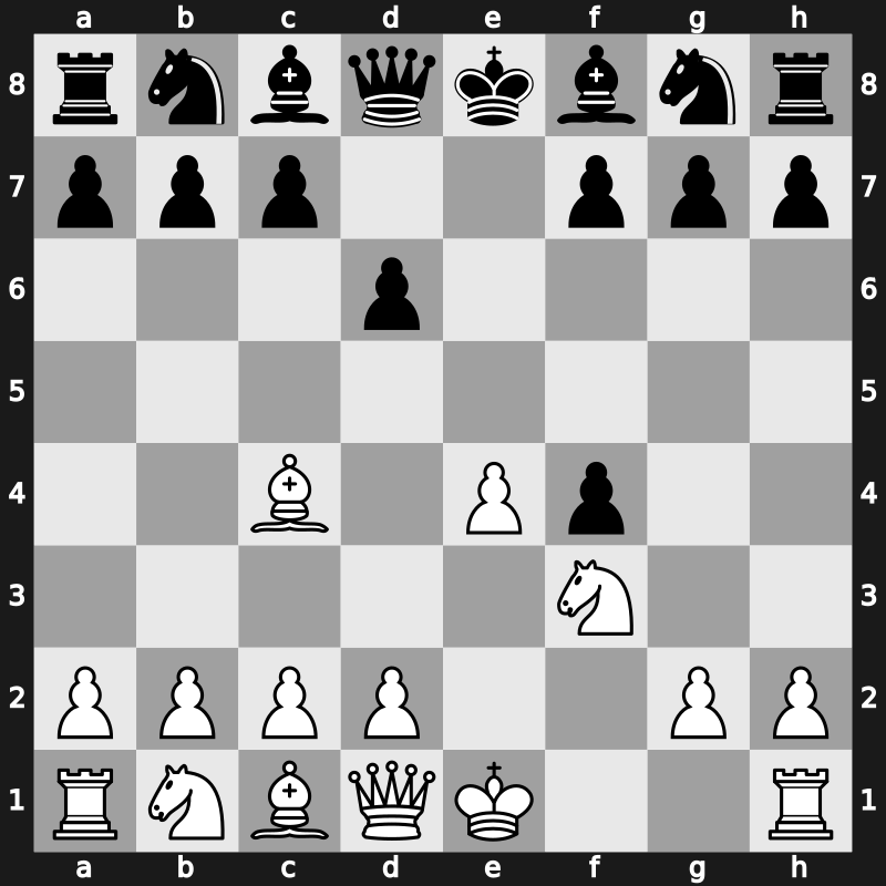 C34h - 3…d6 4.Bc4 - Fischer [-0.66]
