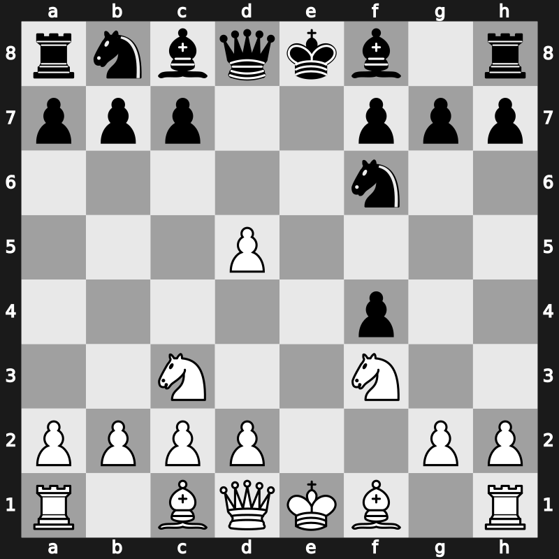 C36f - 4.exd5 Nf6 5.Nc3 - Scandinavian Modern
