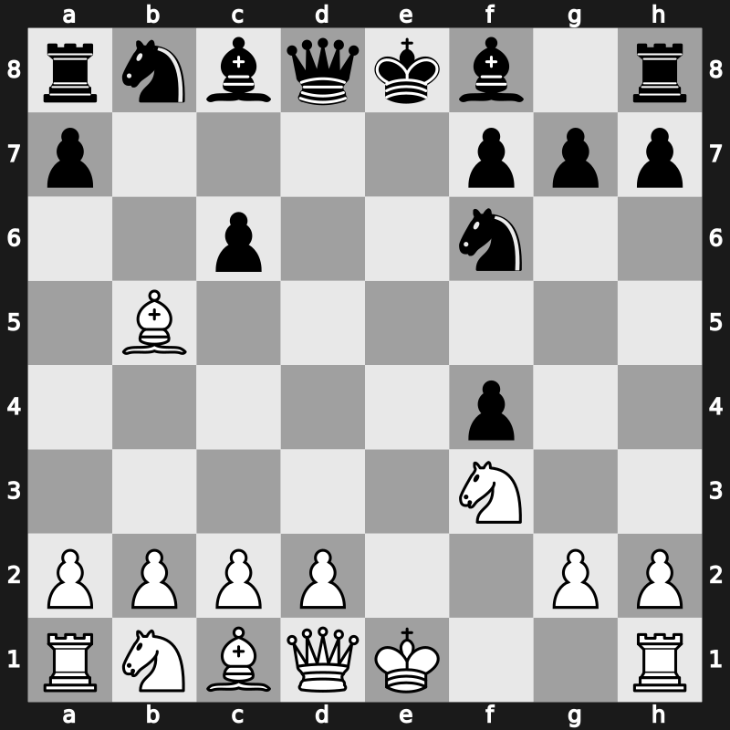 C36j - 4.exd5 Nf6 5.Bb5+ c6 6.dxc6 bxc6 - Scandinavian Modern [+0.32]