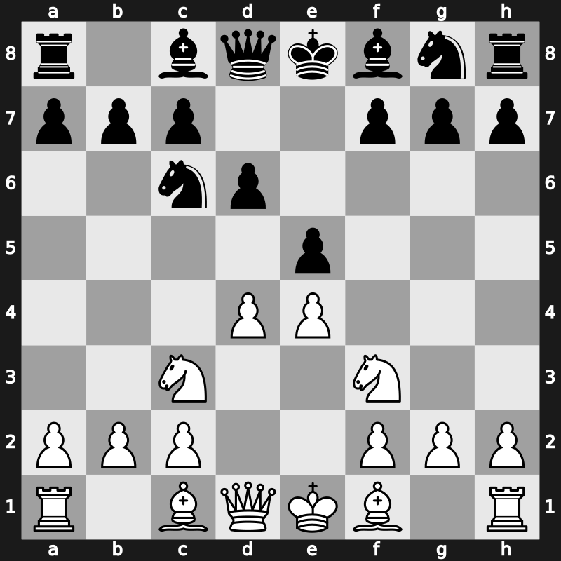 C46d - 3…d6 4.d4 [+0.63]