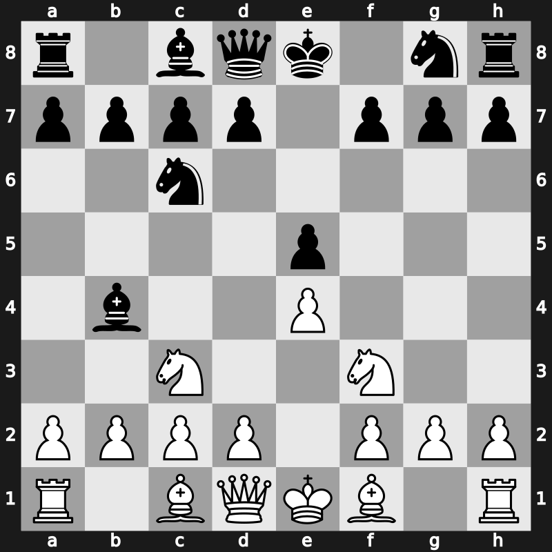 C46g - 3…Bb4 [+0.43]