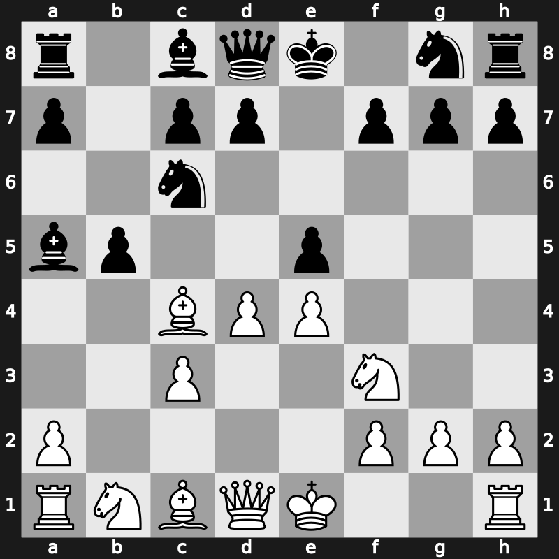 C52e - 6.d4 b5 - Leonhardt Variation