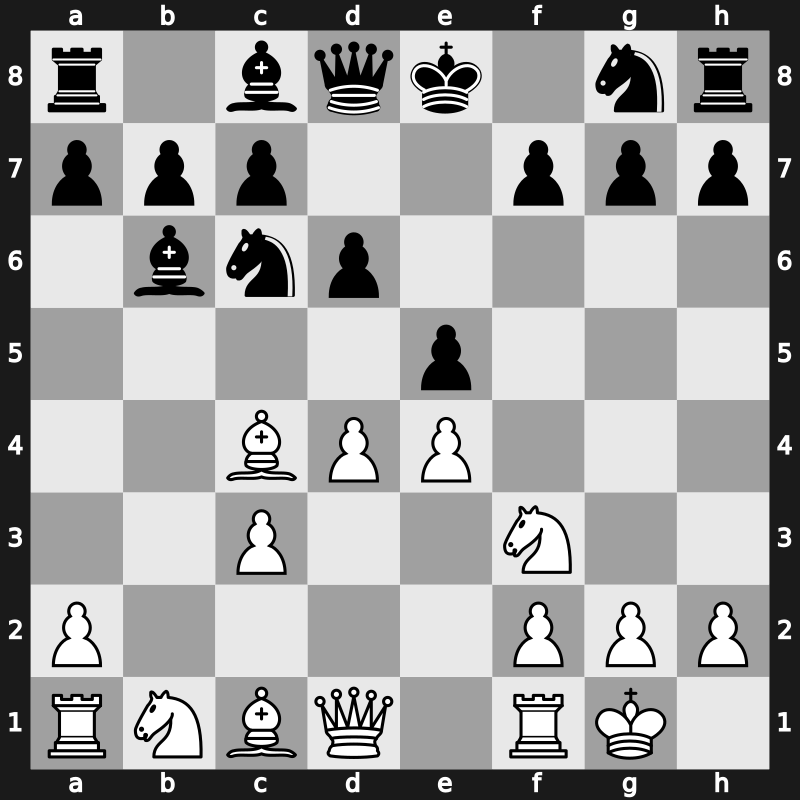 C52o - 6.O-O d6 7.d4 Bb6 - Lasker’s Defence