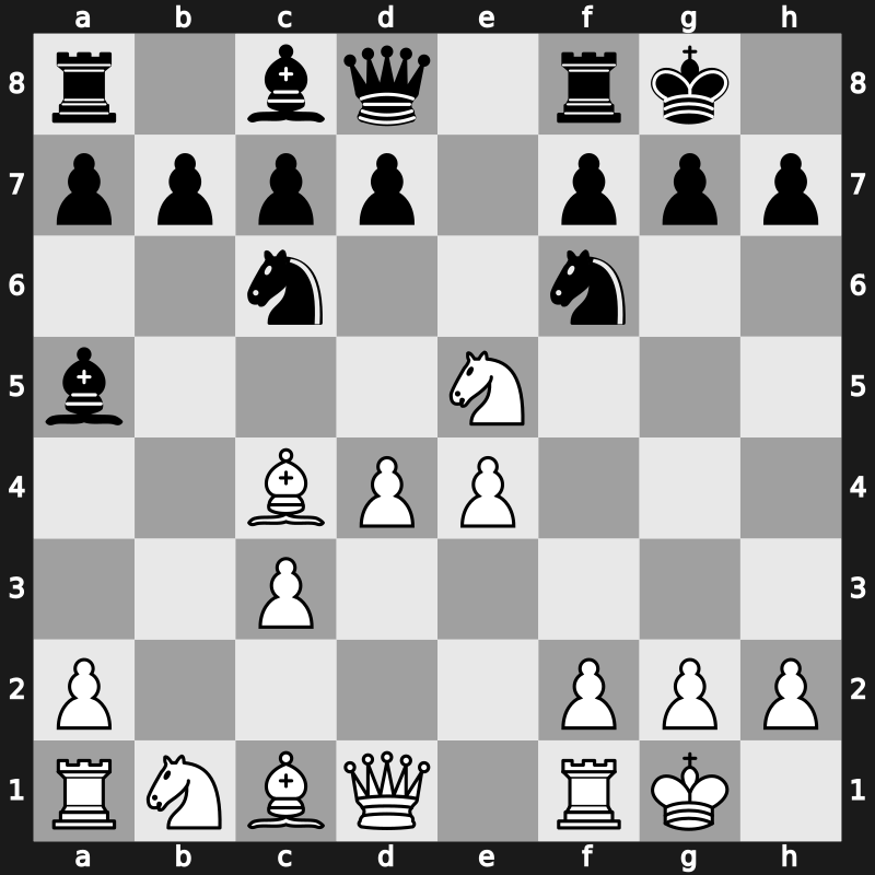 C52s - 6.O-O Nf6 7.d4 O-O 8.Nxe5 - Richardson Attack