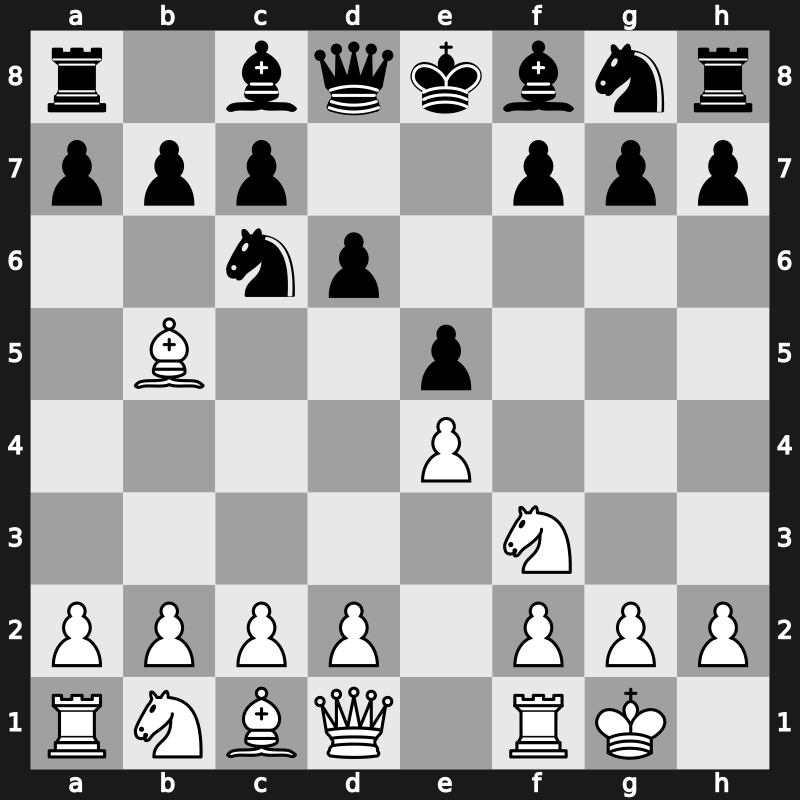 C62d - 4.O-O - Old Steinitz [+0.41]