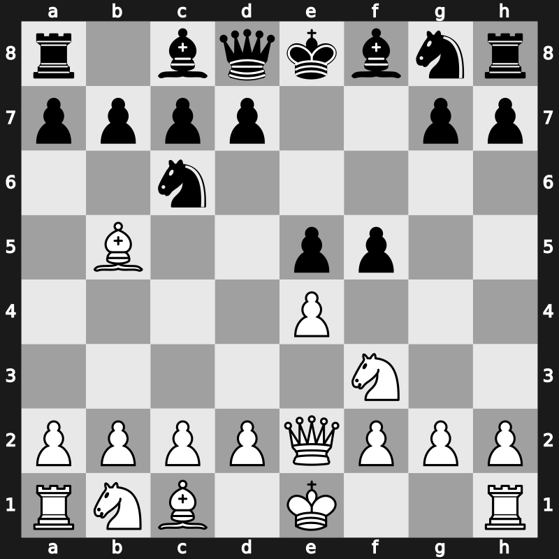 C63a - 4.Qe2 - Schliemann [-0.20]