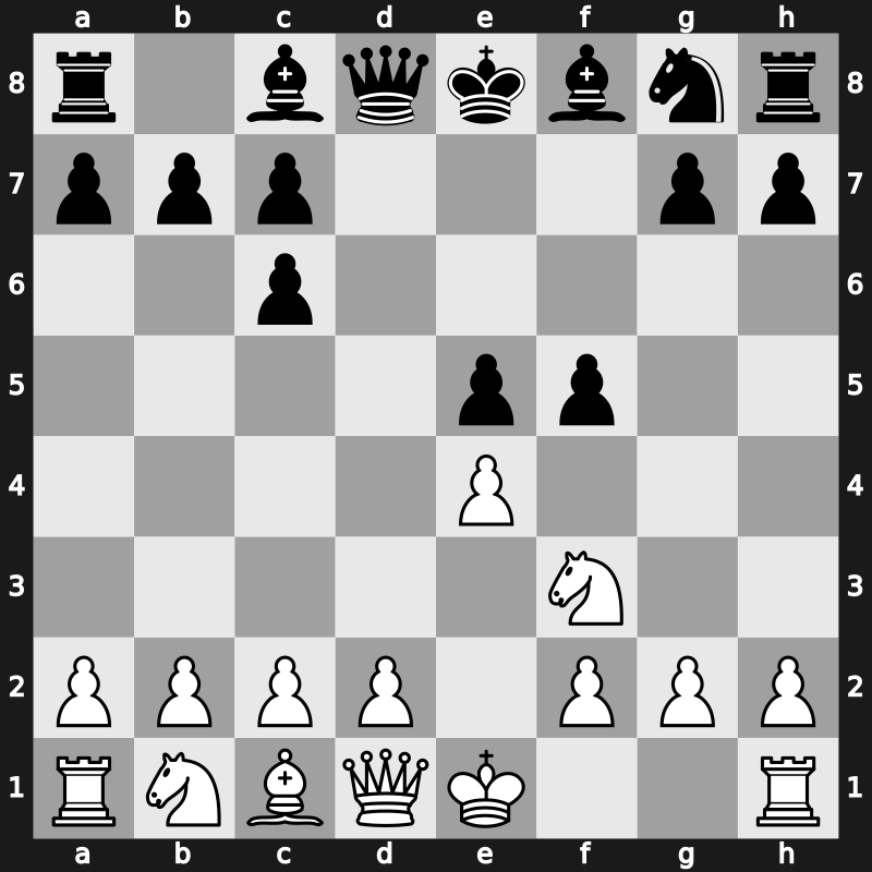 C63h - 4.Bxc6 dxc6 - Schliemann [+0.04]