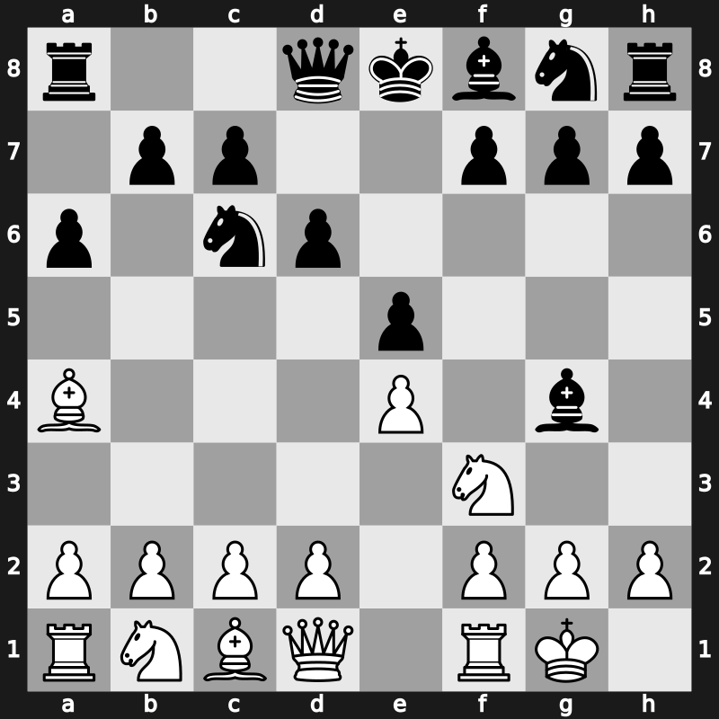 C72c - 5…Bg4 - Modern Steinitz [+0.70]