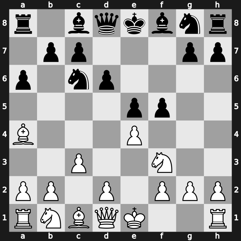 C74c - 5…f5 - Modern Steinitz Siesta Variation [+0.21]