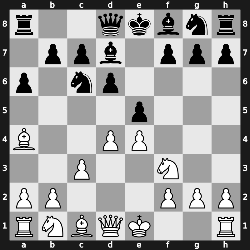 C75b - 6.d4 - Modern Steinitz