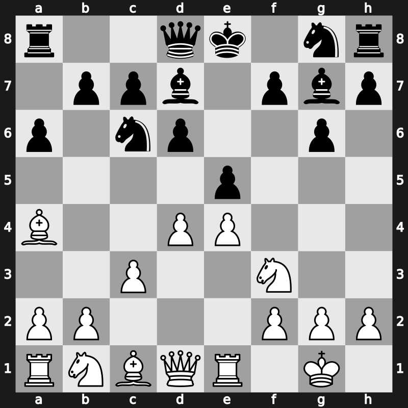 C76d - 7.O-O Bg7 8.Re1 - Modern Steinitz Bronstein [+0.37]