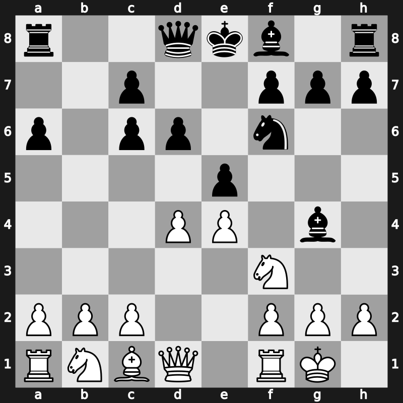 C79e - 6.Bxc6+ bxc6 7.d4 Bg4 - Steinitz Deferred Lipnitsky Variation [+0.63]