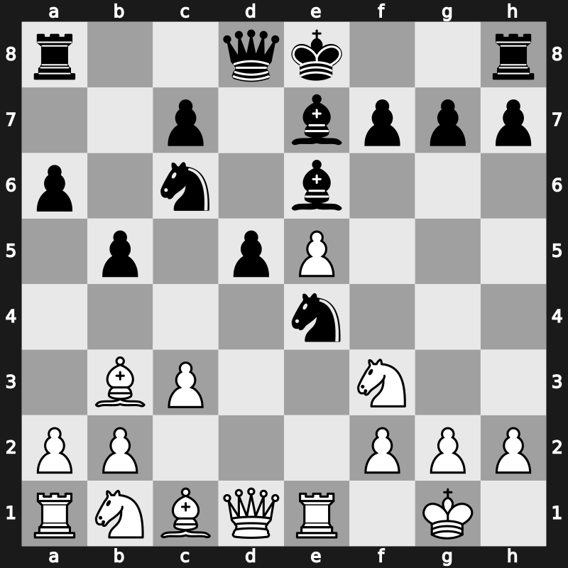 C83b - 10.Re1 - Open Classical [+0.13]