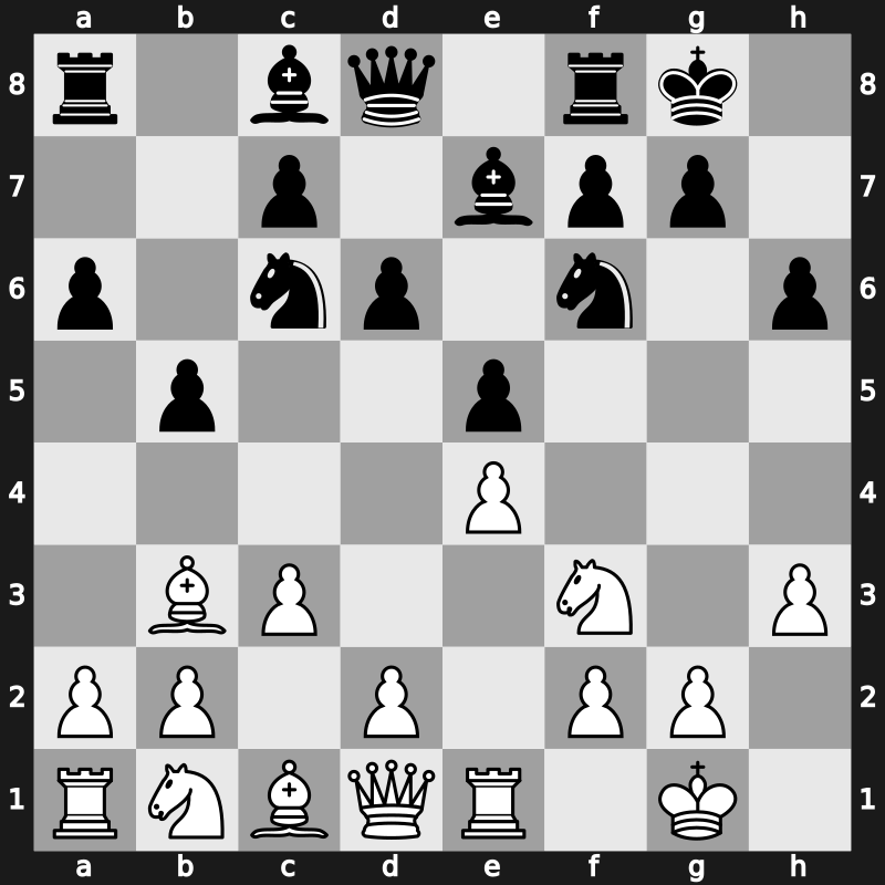 C93a - 9…h6 - Closed Smyslov Defence [+0.55]