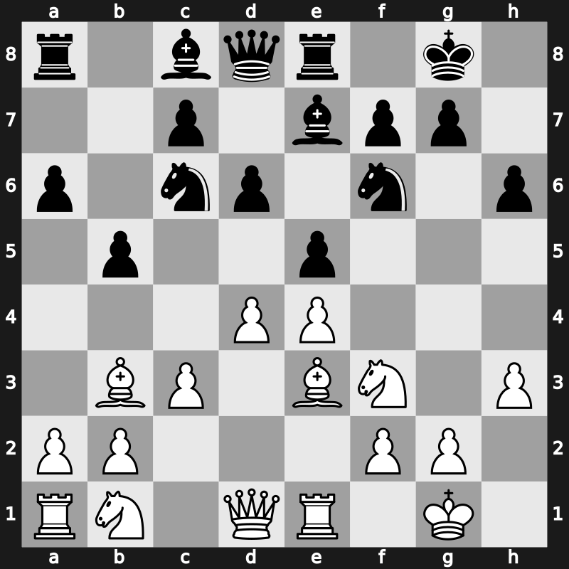 C93f - 10.d4 Re8 11.Be3 - Closed Smyslov [+0.32]
