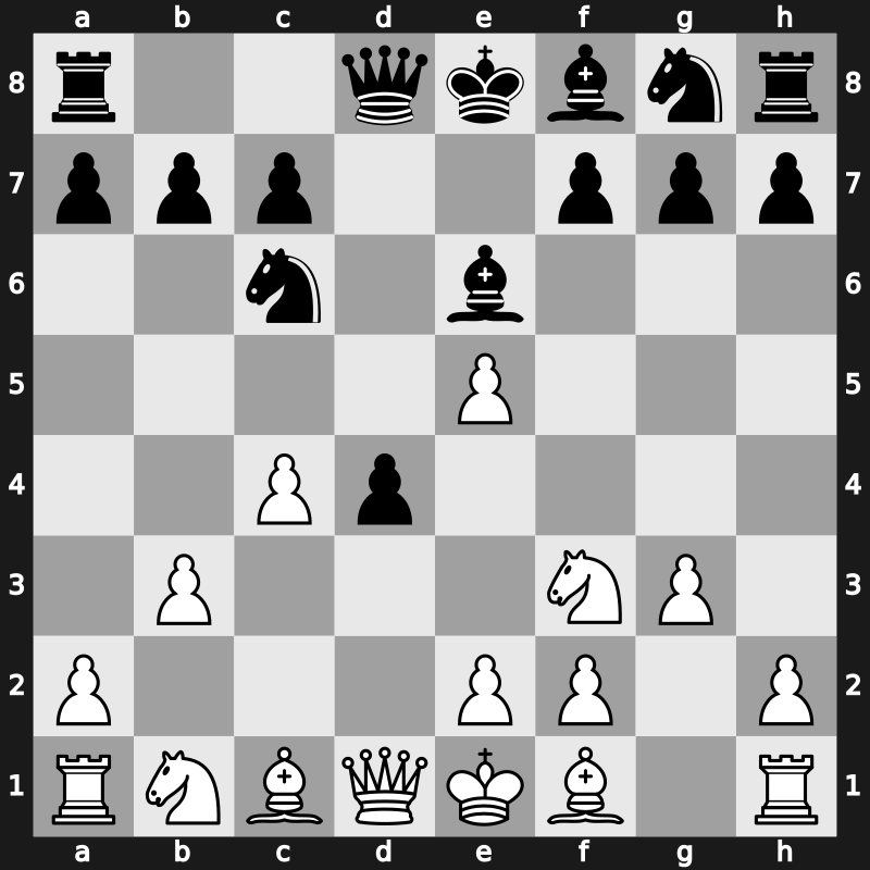 D09f - 5…Be6 6.b3 - Albin