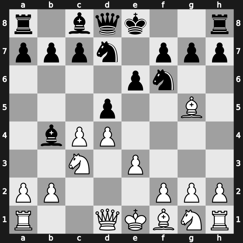 D51e - 5.e3 Bb4 - Manhattan Variation [+0.45]